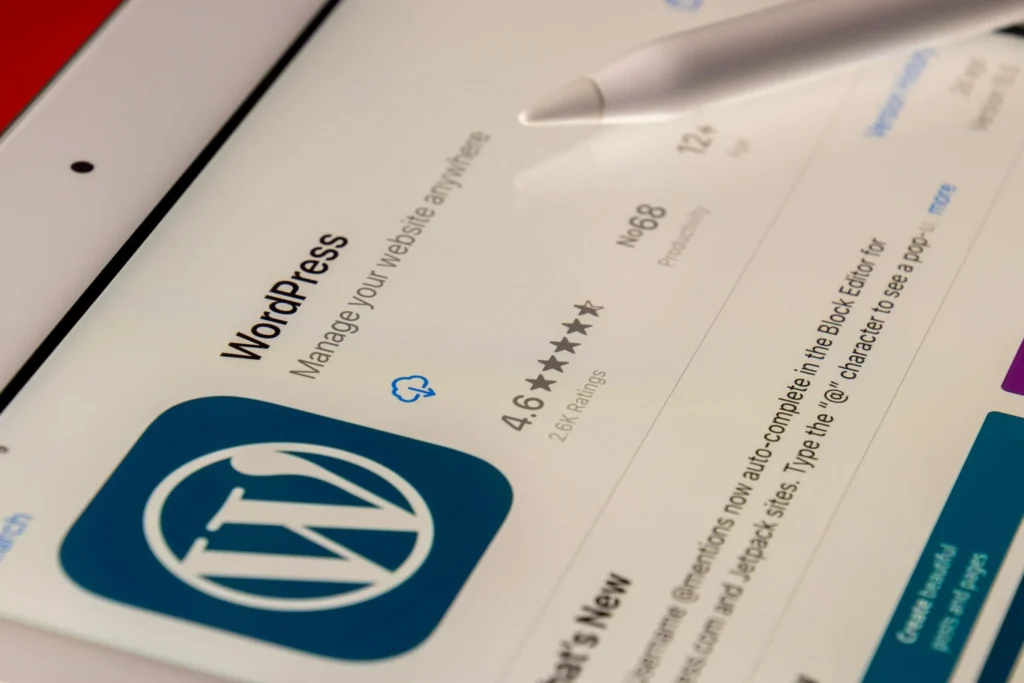 Wordpress na tablecie